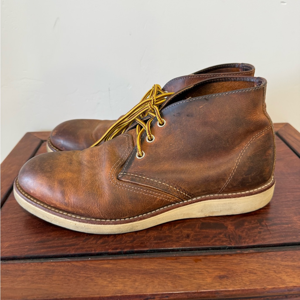 Red Wing Men's Heritage Work Chukka Boots 3137 Copper Rough & Tough Leather